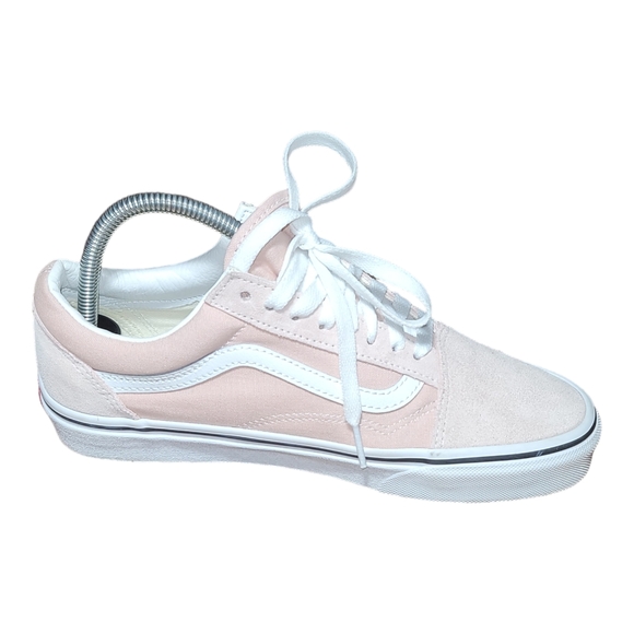Vans Old Skool Shoes 8.5 Pink Low Top Skate Sneakers Canvas Lace Up Classic B11 - Picture 3 of 8